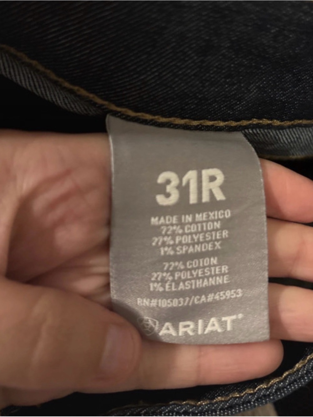 Ariat Women’s Dark Indigo Bootcut Cargo Jeans - Picture 7 of 8
